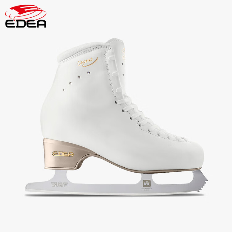 

EDEA Коньки для фигурного катания Official Chorus Four-Star, White, версия D (расширенная), с лезвиями MK Flight Beginner, размер 37