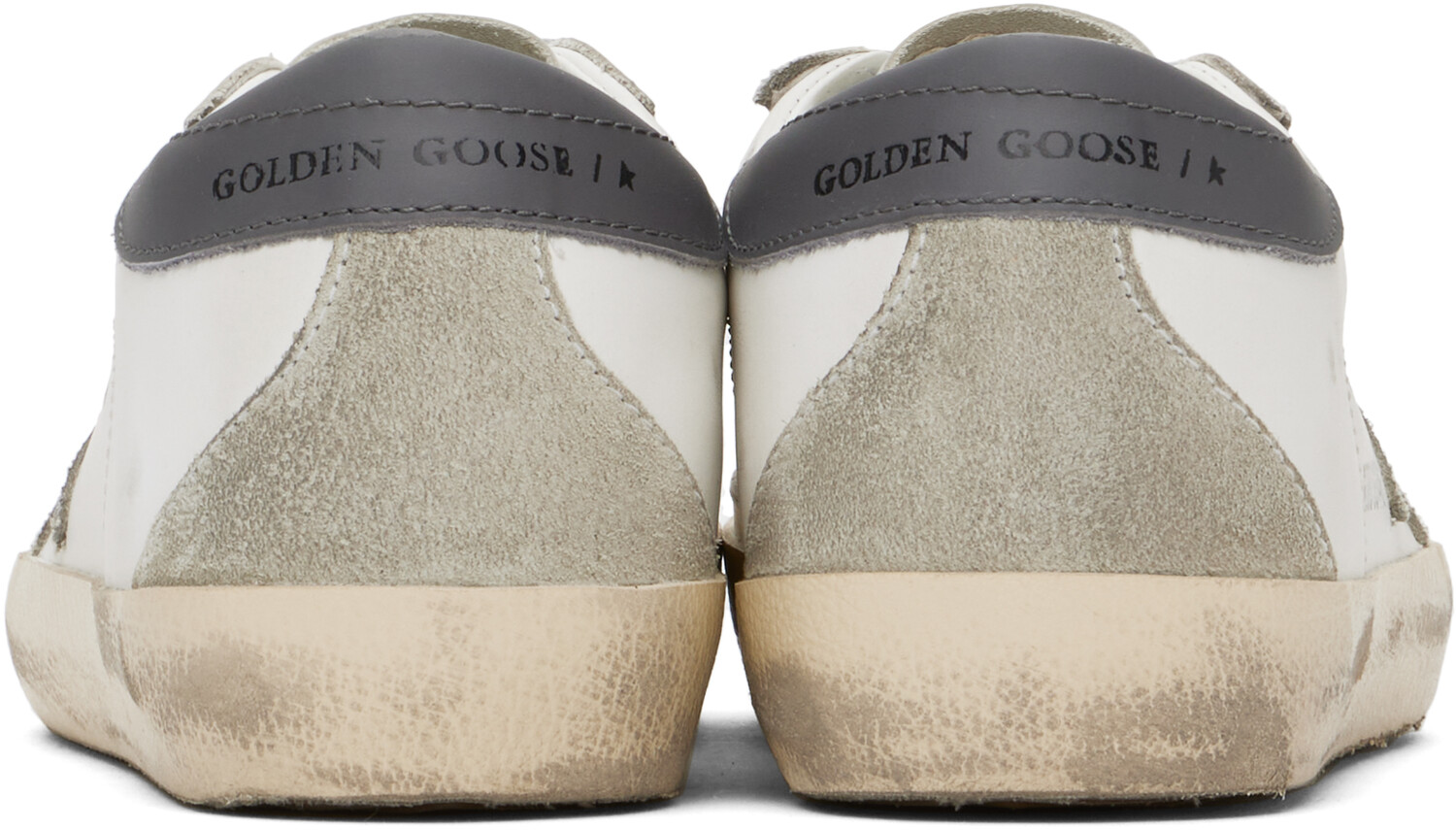 Белые и серые кроссовки Super-Star Classic Golden Goose, White/Ice/Grey — фото 2