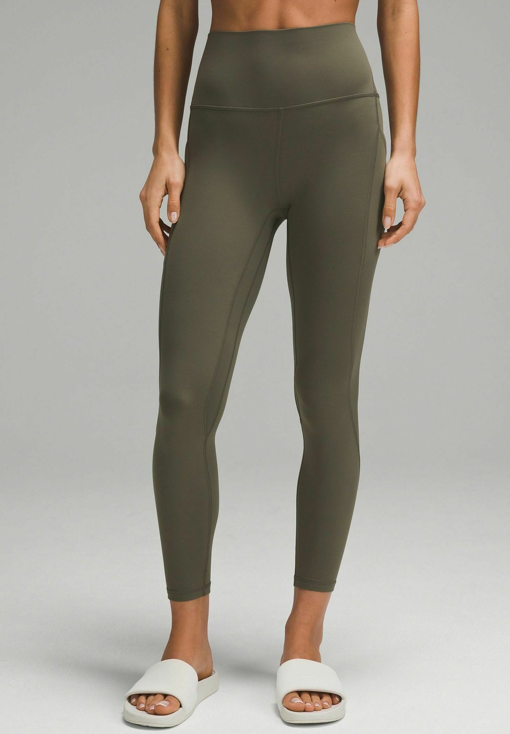 

Джеггинсы Align High-Rise Pockets 64cm lululemon, зеленый