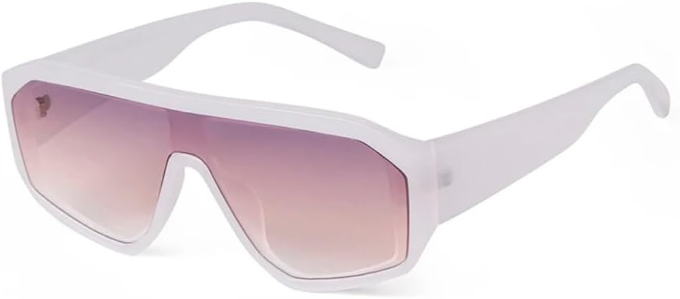 

Солнцезащитные очки с защитой UV400 | Большая оправа, плоский верх, градиентный цвет | для женщин и мужчин, для занятий спортом на открытом воздухе и вождения DSVIGF, 07