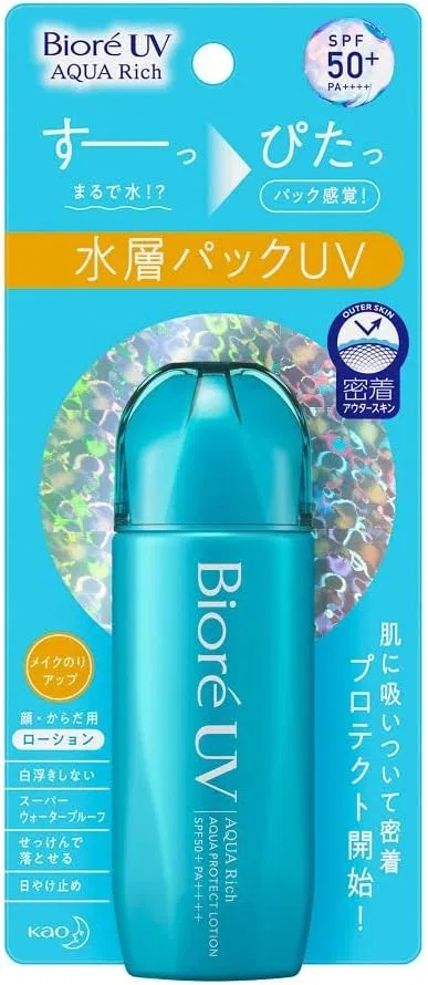 Солнцезащитный лосьон Biore UV Aquarich Aqua Protect 70 мл белый
