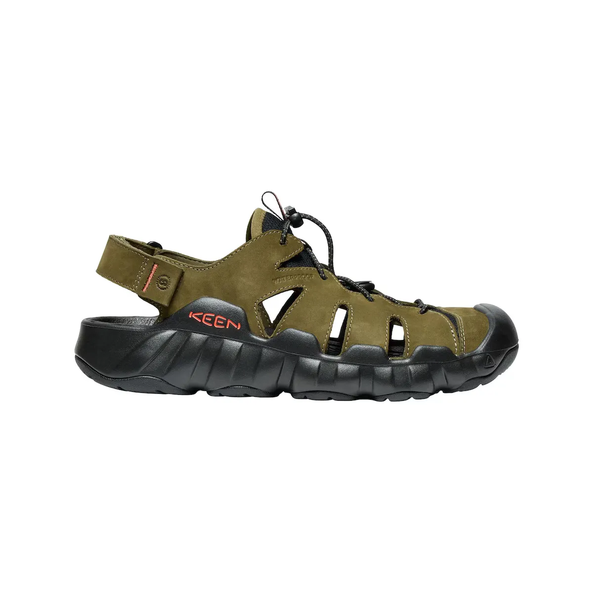 

Мужские походные сандалии Keen Hyperport Leather Fisherman, оливковый/зеленый