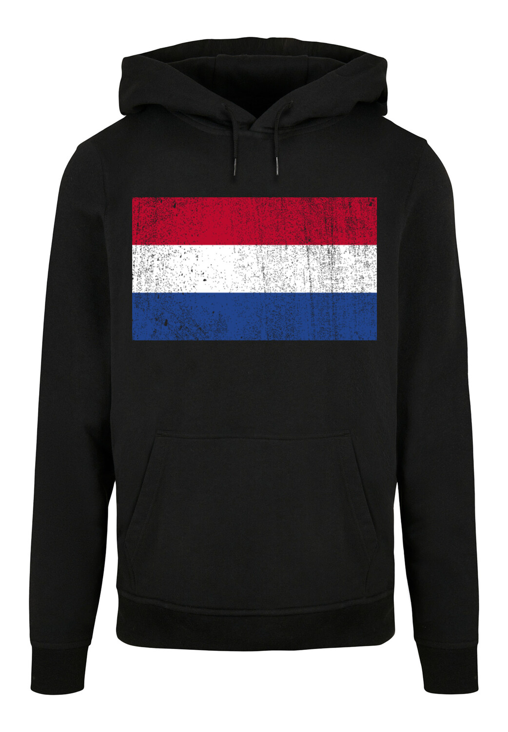 

Пуловер F4NT4STIC Basic Hoodie Netherlands NIederlande Holland Flagge distressed, черный