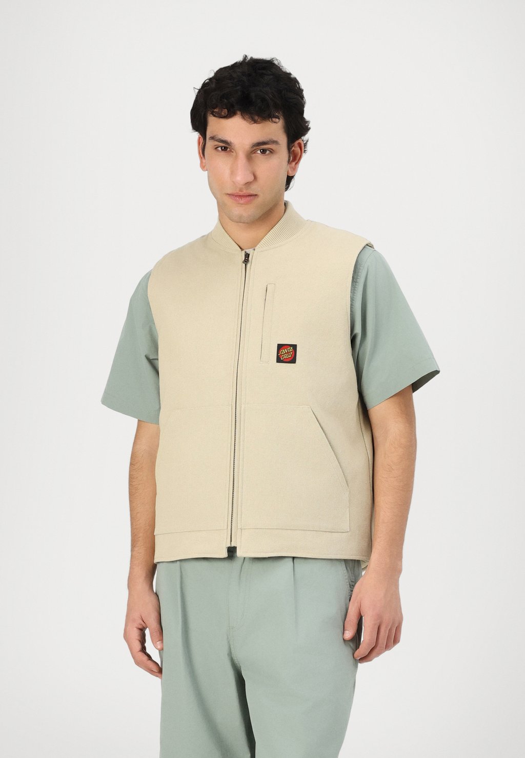 

Жилет CLASSIC LABEL VEST UNISEX Santa Cruz, бежевый