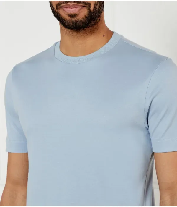 Футболка P-Thompson 52 slim fit Boss, небесно-голубой — фото 4