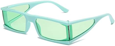 

Солнцезащитные очки в стиле ретро 2027 года, толстая оправа, маленькие прямоугольные, для женщин, серебристые, с боковой защитой, плоская верхняя часть, для мужчин MTZJH, D7