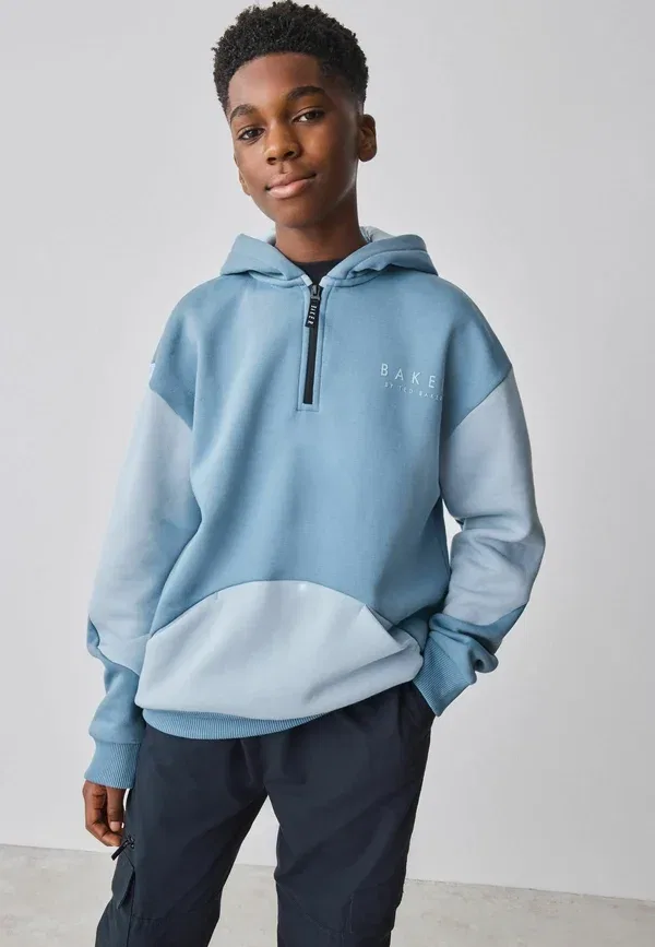 Толстовка с капюшоном Regular fit back graphic Baker By Ted Baker, синий — фото 4