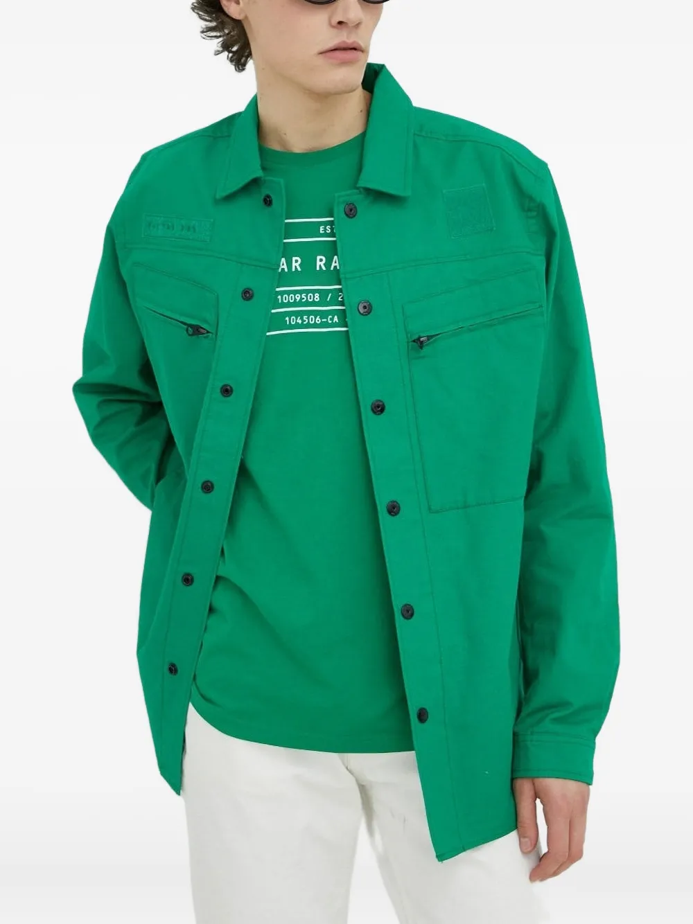 

Жакет с нашивкой-логотипом G-Star RAW, зеленый
