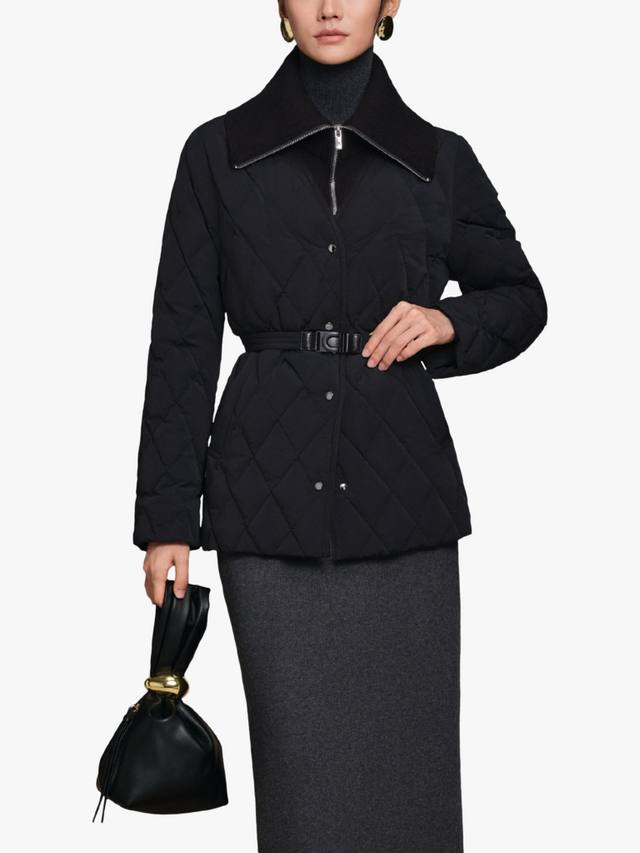 

Стеганая куртка с поясом на утеплителе Down Bosideng, Black