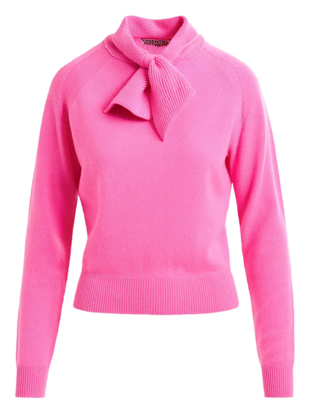 

Кашемировый свитер с бантом Essentiel Antwerp, розовый