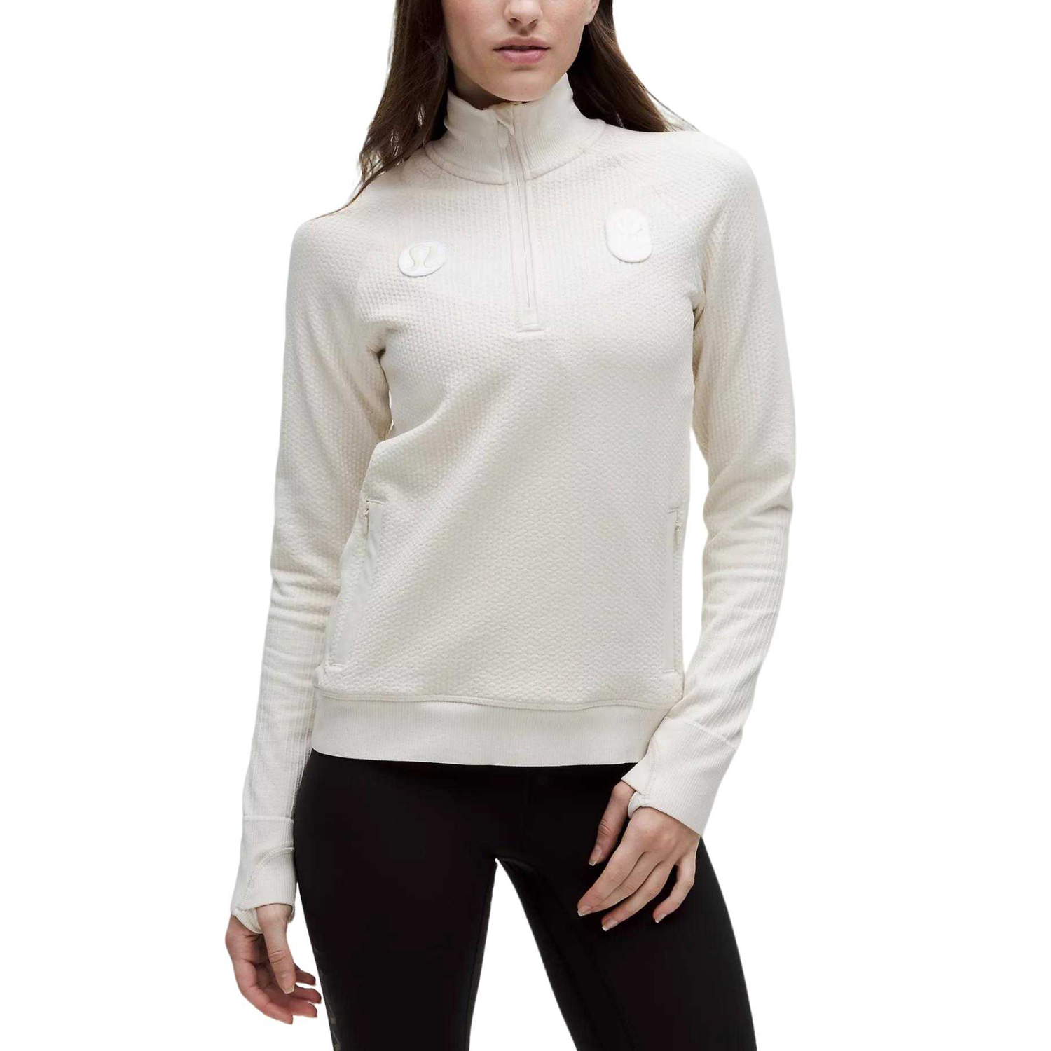 

Женская толстовка сборной Канады Lululemon, beech белый/beech белый