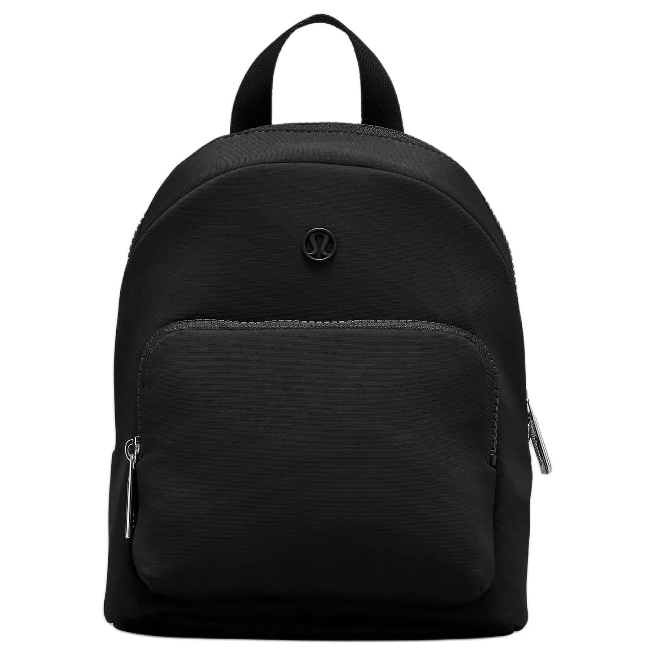

Lululemon Вязаная ткань Рюкзак из нейлона унисекс черный/голубой оазис, Black