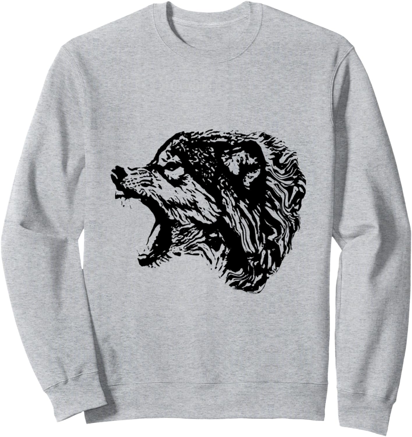 

Толстовка с изображением волка, волчьей стаи и полнолуния Wolf Wolves Animals | Gift Christmas Birthday, серый