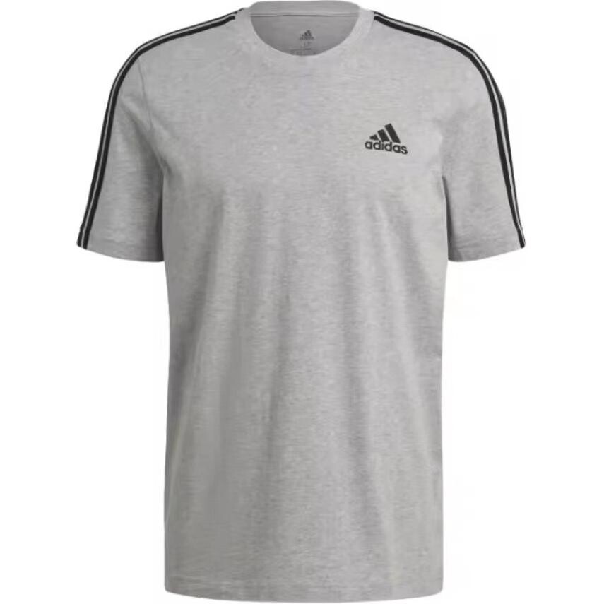 

Футболка мужская, средне-серая, меланжевая Adidas, серый