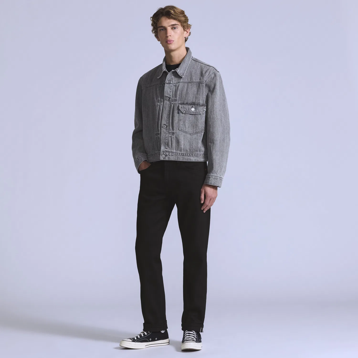 Мужские джинсы 502 зауженного кроя Levi's, Black
