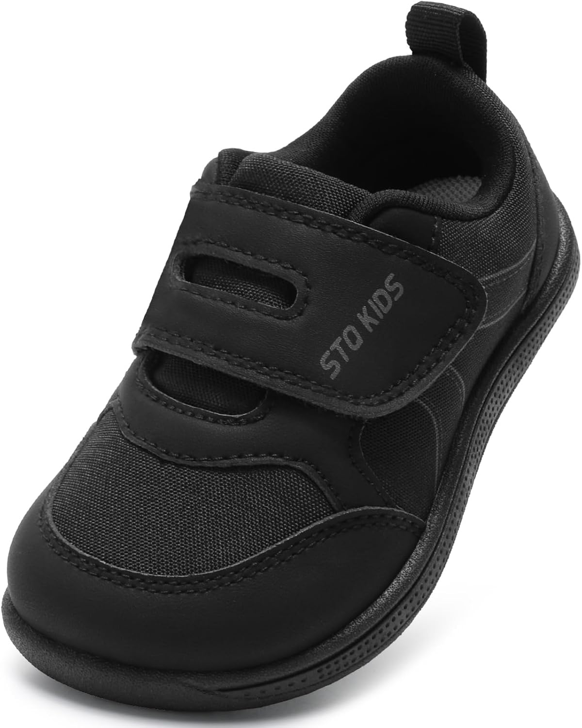 

Детские сандалии с широкой пяткой босоножки для малышей, кроссовки для мальчиков и девочек, детские теннисные кроссовки, нескользящие, легкие, удобные обувь для первых шагов, для бега и активного отдыха на улице Stq Kids, черный