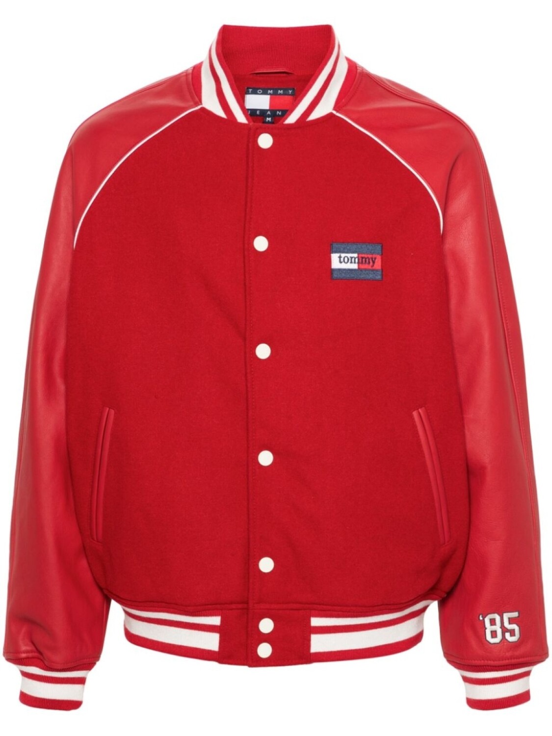 

Tommy Jeans стеганая университетская куртка, красный