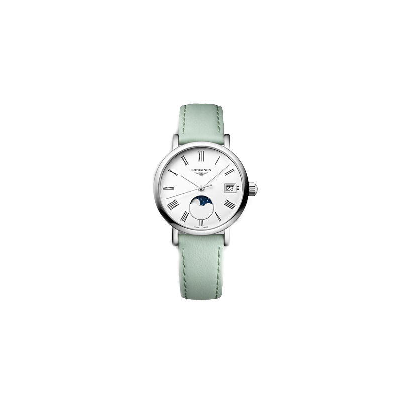 

LONGINES Часы Boya Collection Quartz Movement Women's Watch Watch 30mm White Dial Stainless Steel Case Leather Strap, White Dial
