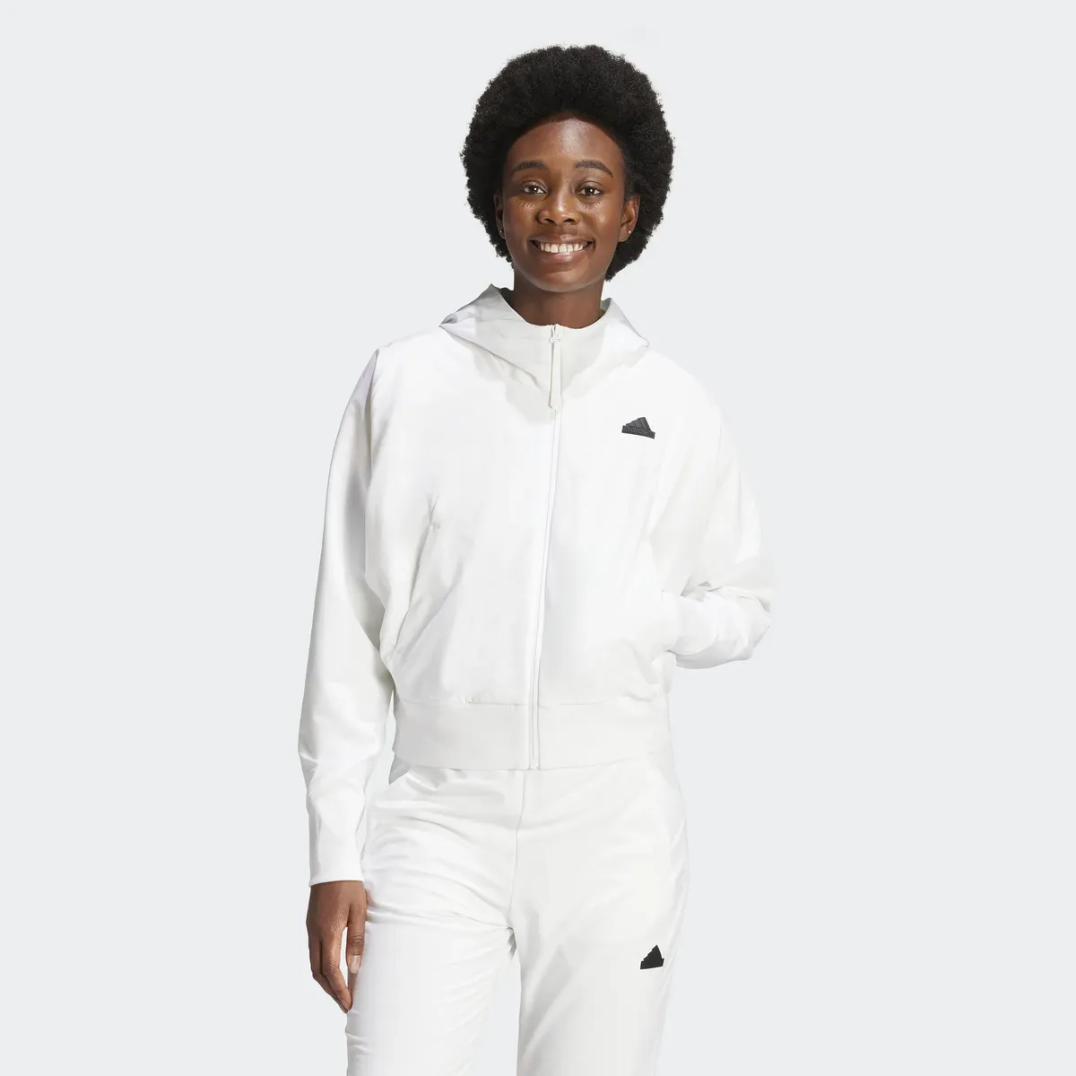 

Толстовка с капюшоном Adidas Sportswear "W Z.N.E. ВВН ФЗ ", белый