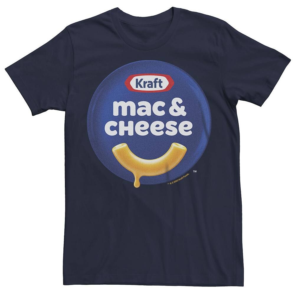 

Мужская футболка с рисунком Kraft Mac & Cheese Licensed Character, темно-синий