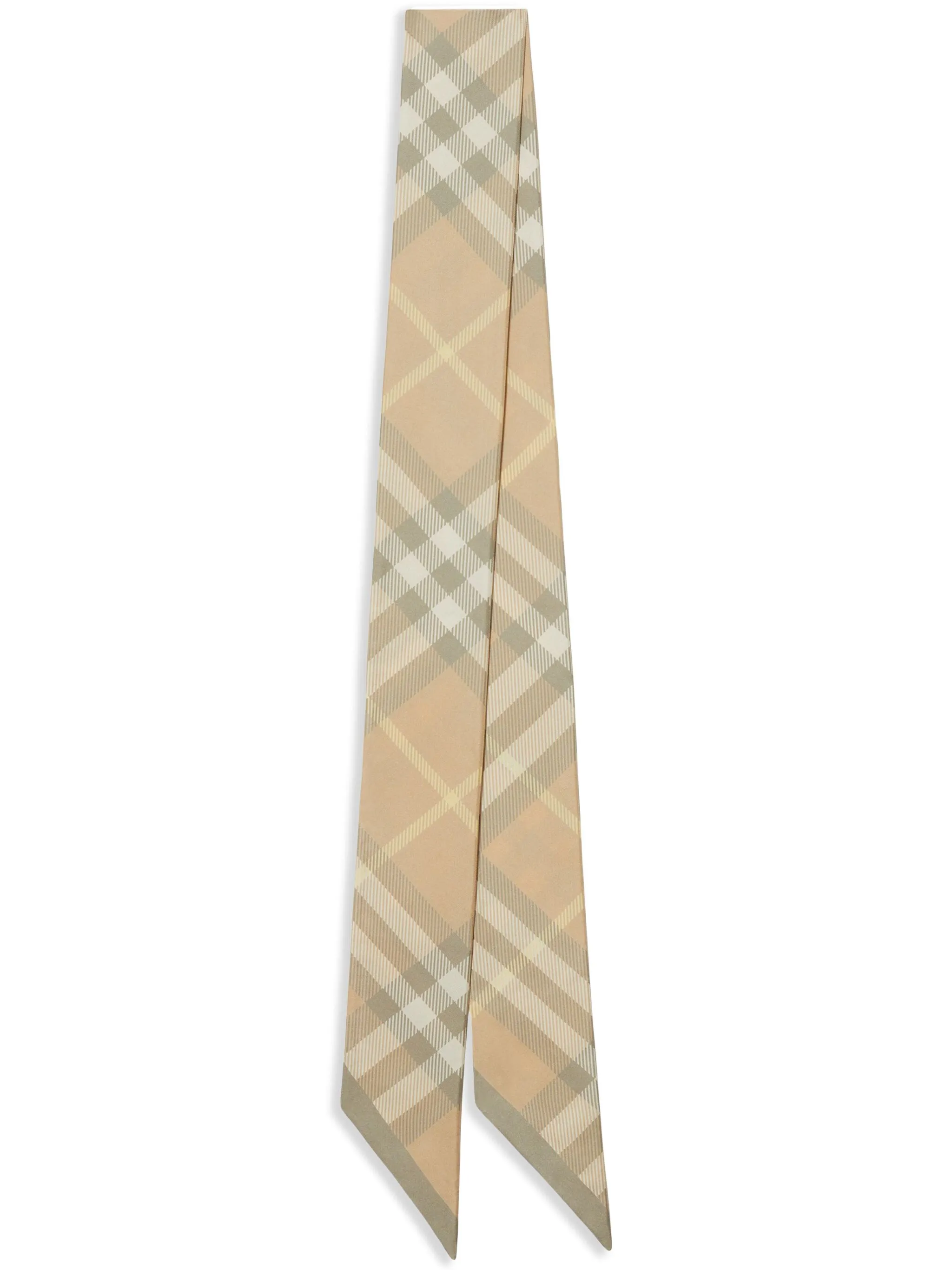 

Шелковый платок в клетку House Check Burberry, бежевый