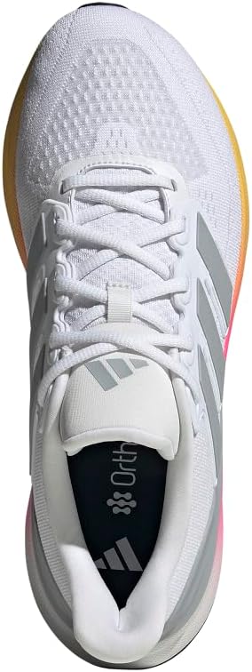 Мужские кроссовки Adidas Ultrabounce 5 для бега, белый/черный — фото 3