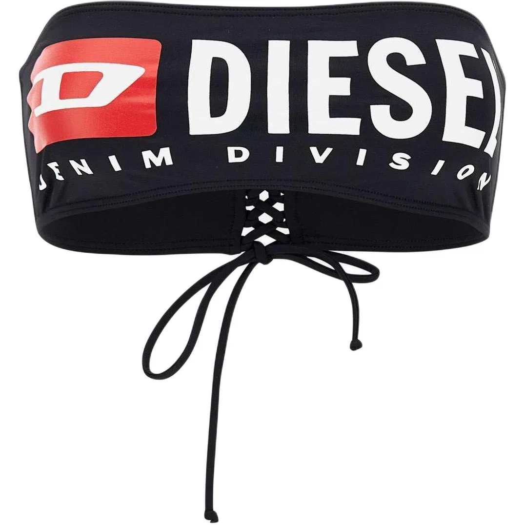 Бюстгальтер без бретелек DIESEL черный