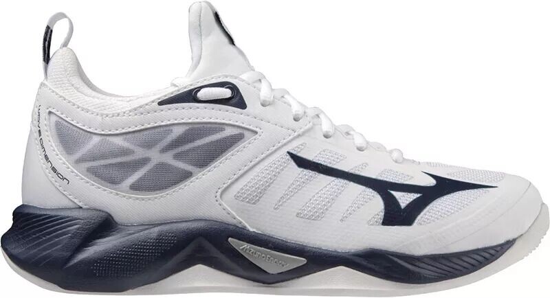 

Женские волейбольные кроссовки Mizuno Wave Dimension, белый/темно-синий