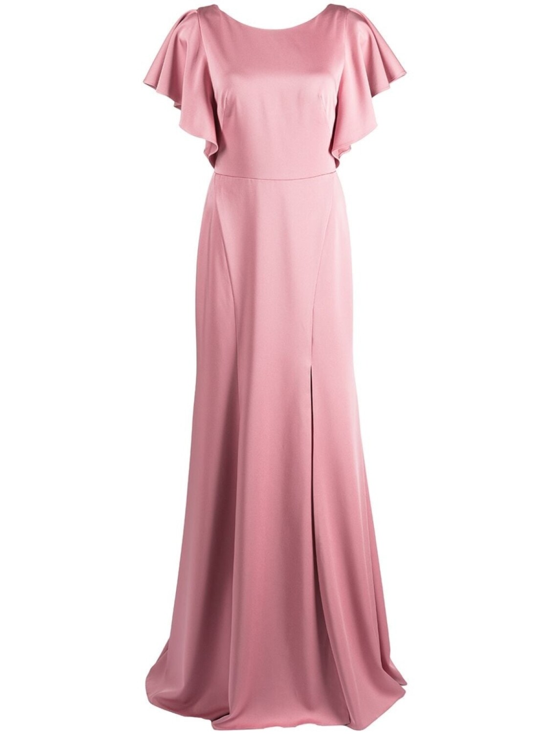 

Платье макси с короткими рукавами Marchesa Notte Bridesmaids, розовый