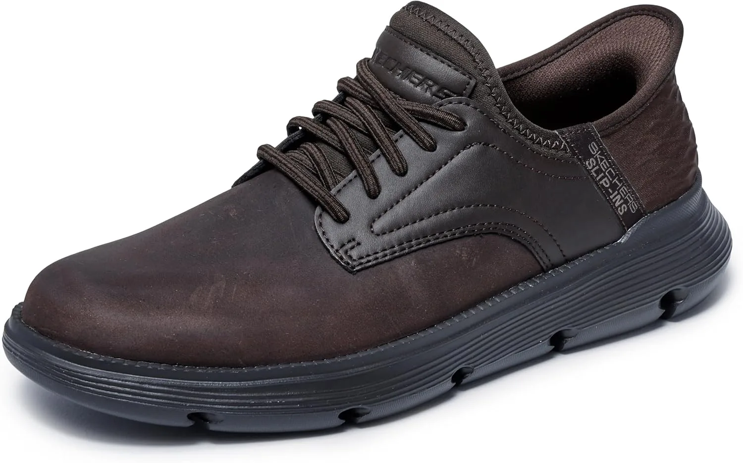 Мужские повседневные лоферы Skechers Garza Gervin, шоколадный