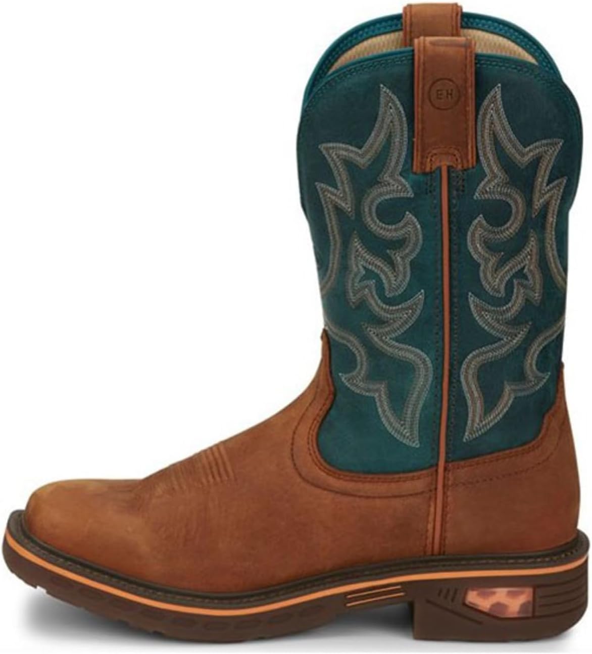 Мужские ботинки Justin Boots CR4007 Resistor 11 водонепроницаемые, коричневый — фото 3