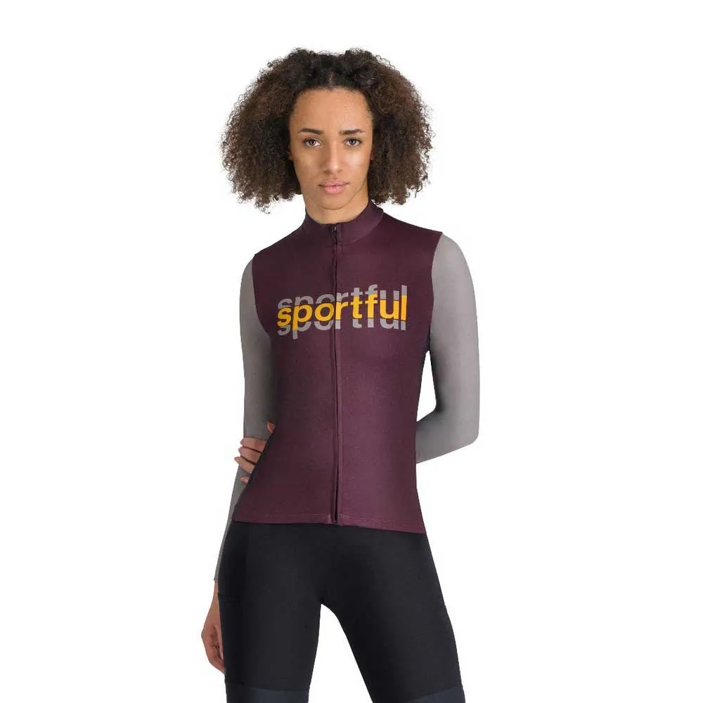 

Джерси с длинным рукавом Sportful Supergiara Logo Thermal, фиолетовый