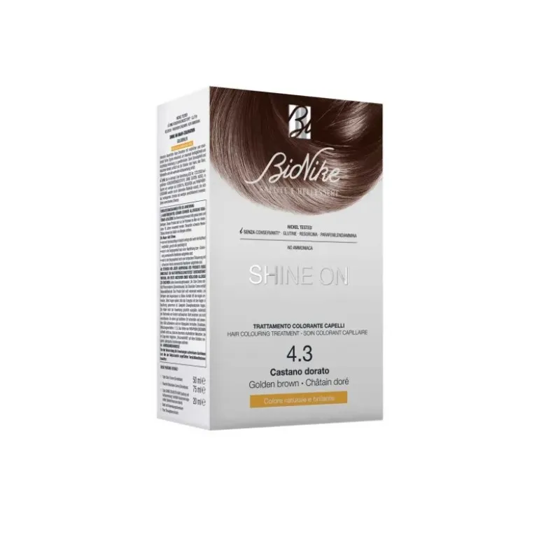 

Средство для окрашивания волос Bionike Shine On 4.3 Golden Brown