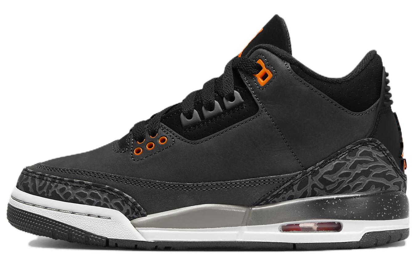 

Кроссовки 3 Retro Fear Pack 2023 GS Jordan, серый/оранжевый