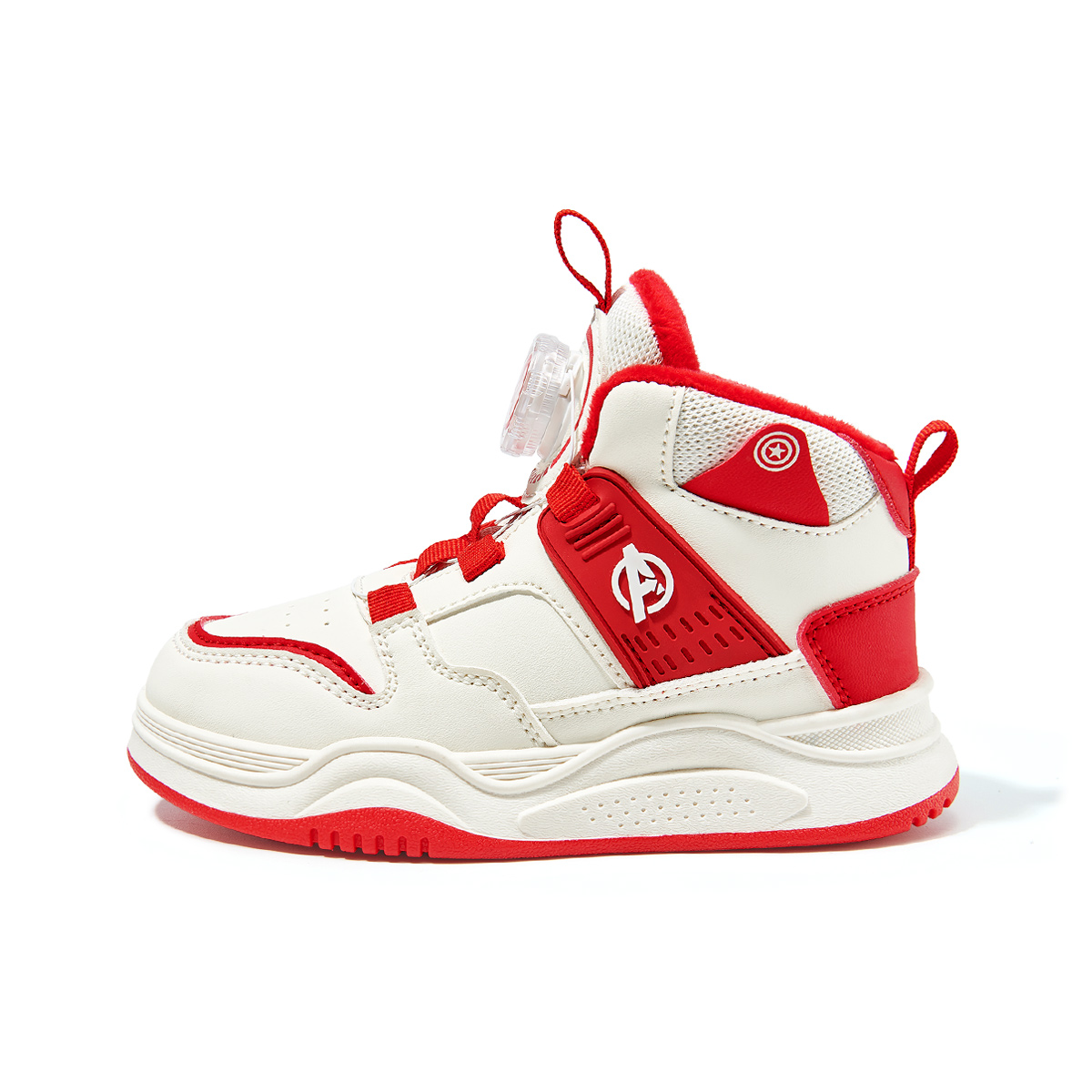 

Нескользящие и износостойкие теплые детские кроссовки для скейтбординга средней высоты Disney, красный