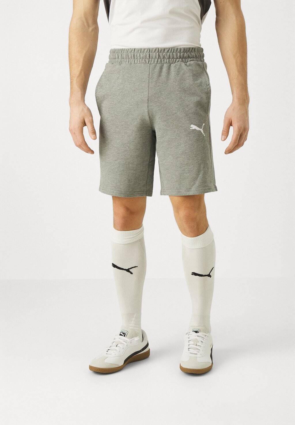 

Спортивные шорты Teamgoal Casuals Shorts Puma, цвет medium gray heather/white