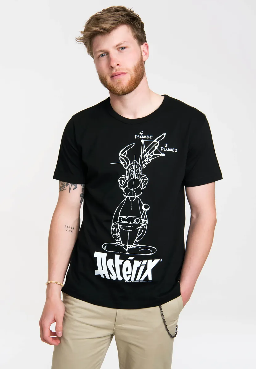 

Logoshirt Футболка "Астерикс Галл", с лицензионным оригинальным дизайном, черно-белый