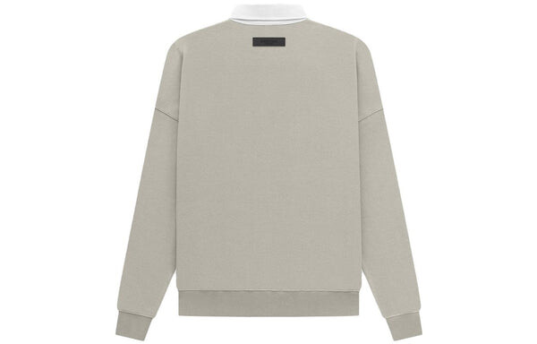 Рубашка поло ss23 waffle henley rugby seal logo polo 'grey' Fear Of God Essentials, серый — фото 3