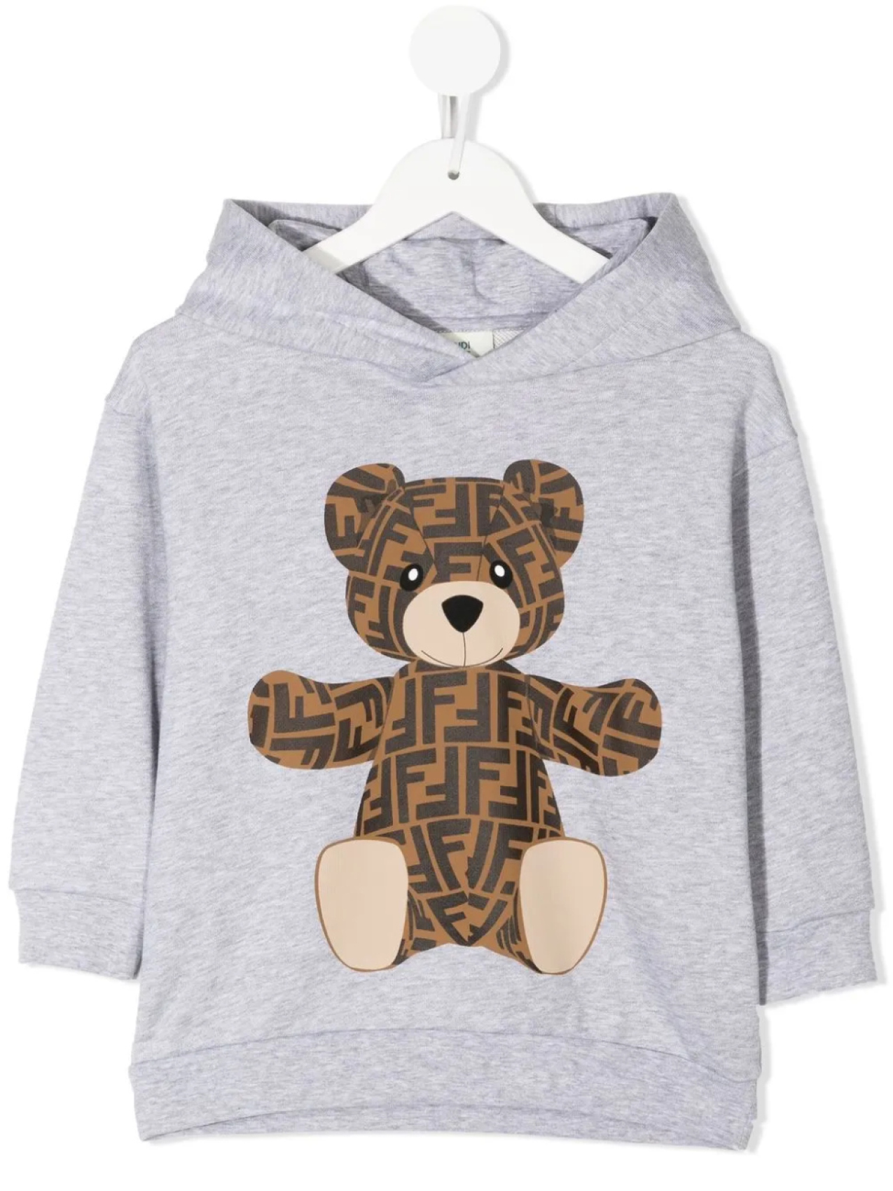 

Худи Teddy с монограммой Fendi Kids, серый