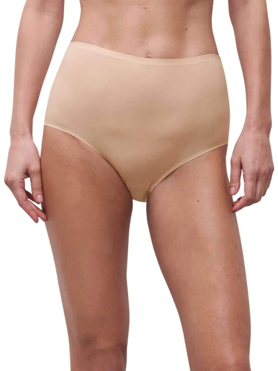 

Бесшовные трусы-слипы SoftStretch с высокой посадкой и эффектом второй кожи Chantelle, бежевый