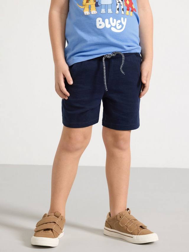 

Детские шорты из органического хлопка с кулиской Lindex, Dark Navy