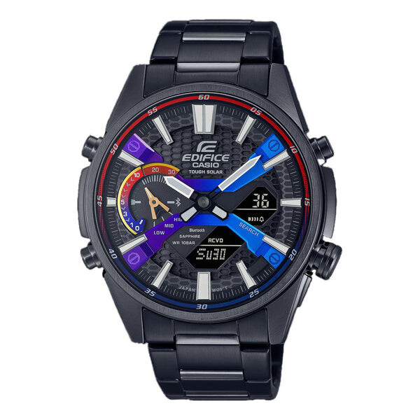 

Часы Men's CASIO EDIFICE Precise Time Solar Energy Casual Watch Solar Powered Mens Black Analog, черный