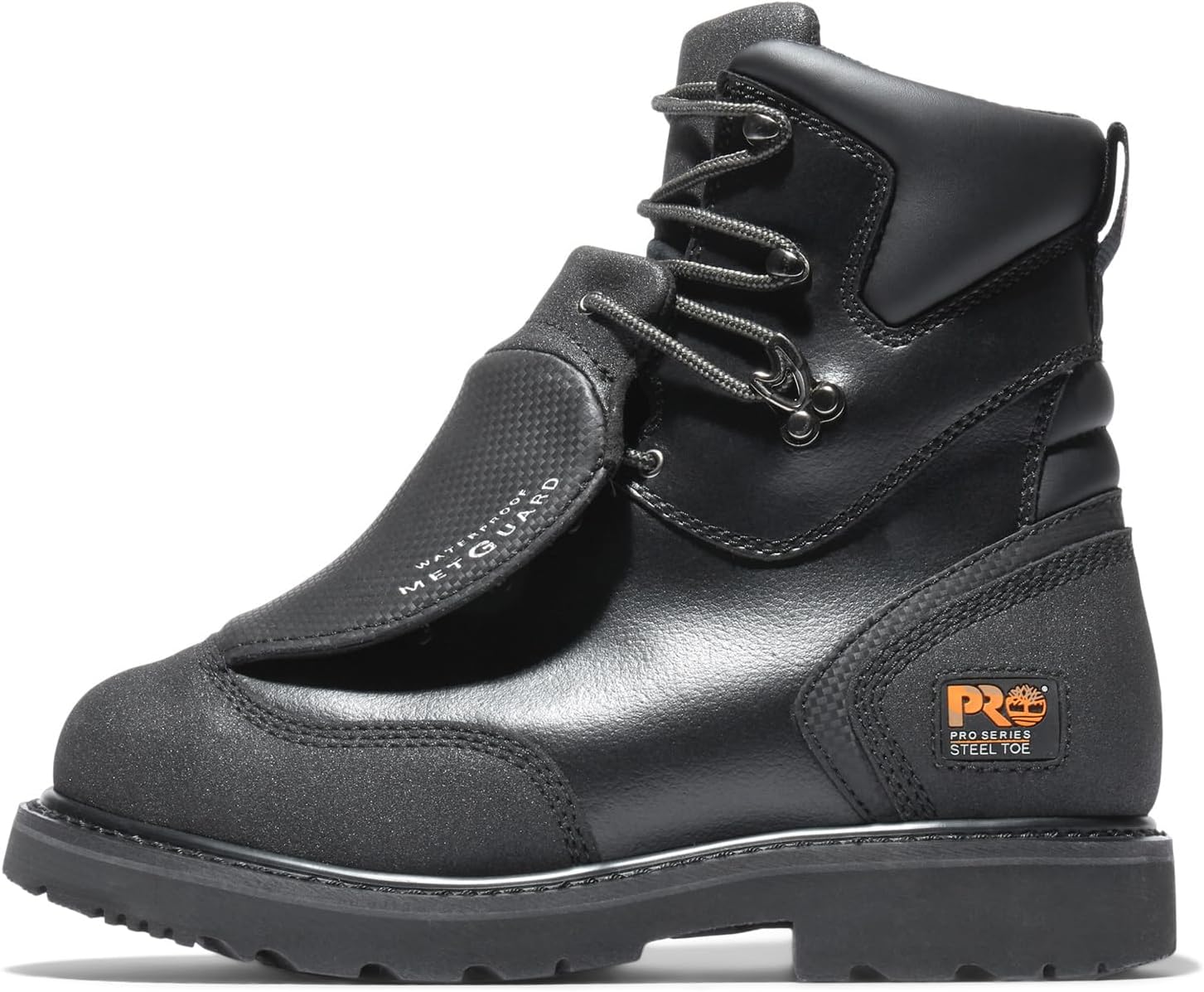 Timberland PRO мужские рабочие ботинки с внешним металлическим щитком, стальным мысом, водонепроницаемые, 8 дюймов, Black — фото 4