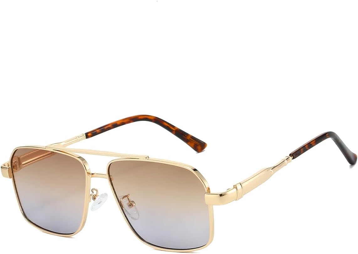 

Винтажные солнцезащитные очки для мужчин, модные градиентные многоцветные повседневные очки для женщин, стильные солнцезащитные очки большого размера UUPTTPL, G-tea Blue