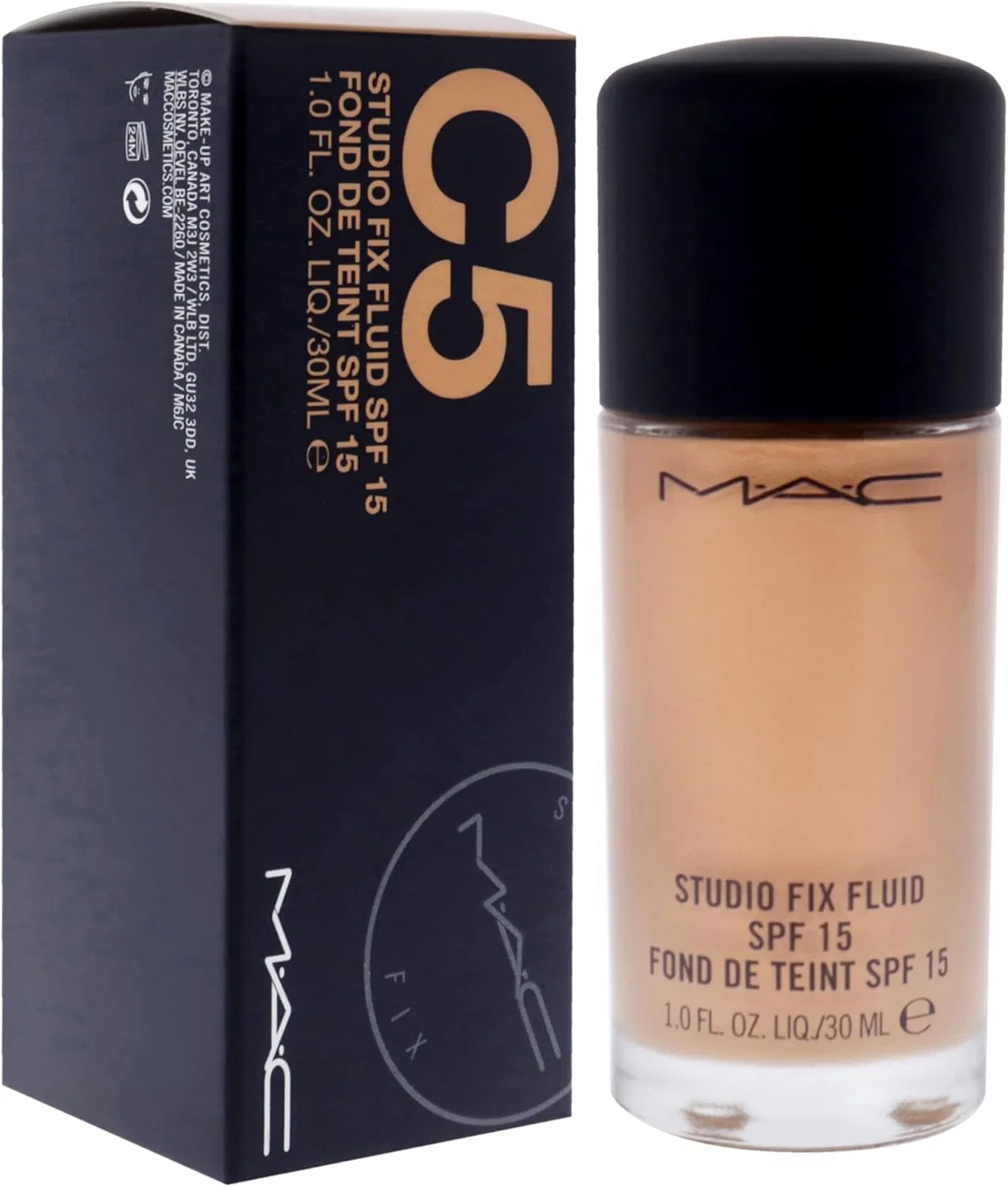 Тональная основа Mac Studio Fix Fluid SPF15 30ml #Nw47 — фото 3