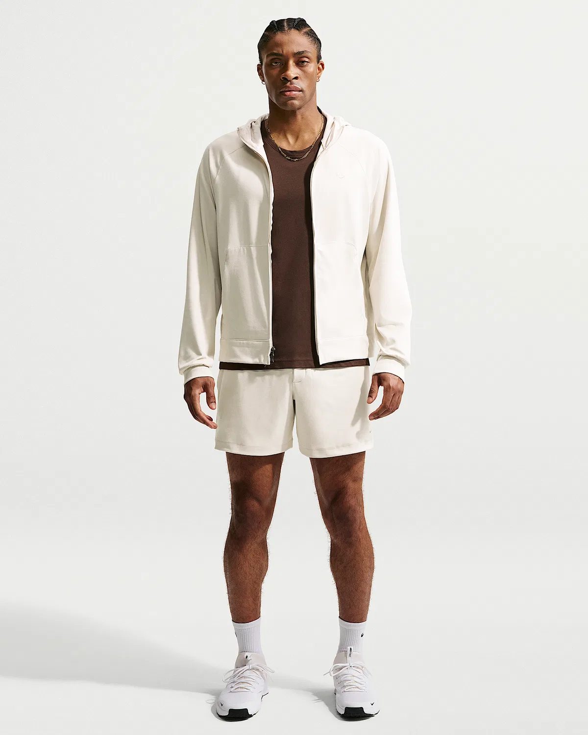 Мужские шорты Dri-FIT 7" Performance Nike Primary NanoKnit, Light Orewood Brown/Sail/Heather/Light Orewood Brown