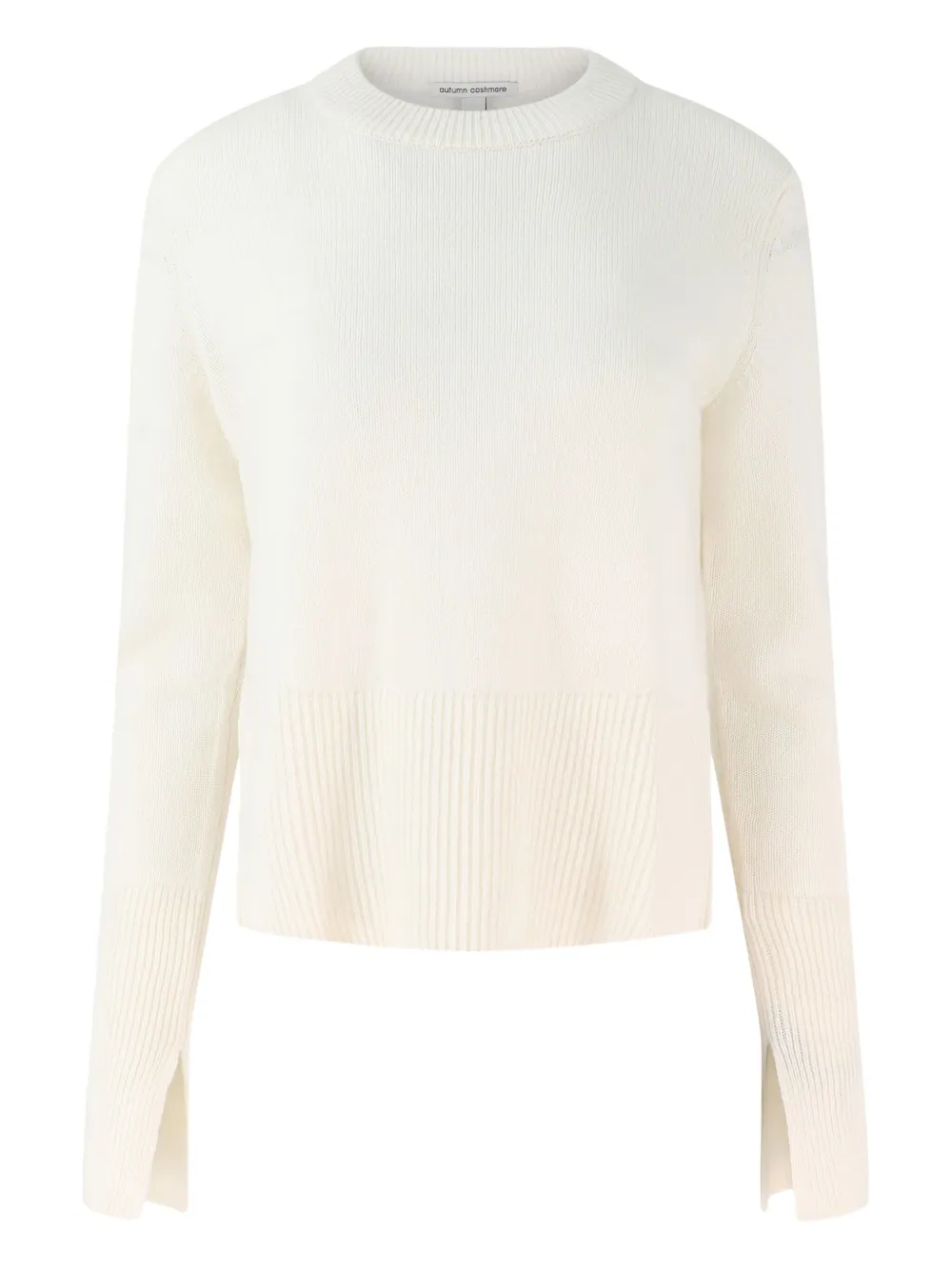 

Свитер с ребристым подолом Autumn Cashmere, нейтральный