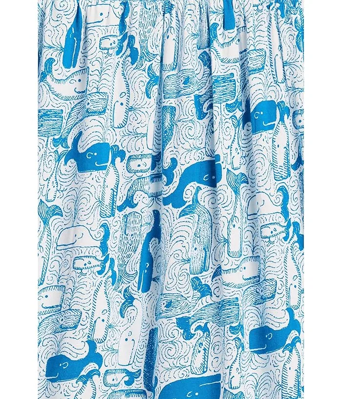Платье-макси с квадратным вырезом Mini Kailua Maxi Lilly Pulitzer Kids, Nassau Blue Thar She Blows — фото 3