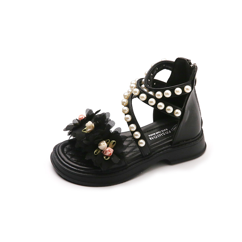 

Сандалии детские с высоким голенищем, устойчивые к скольжению SHIBU, черный