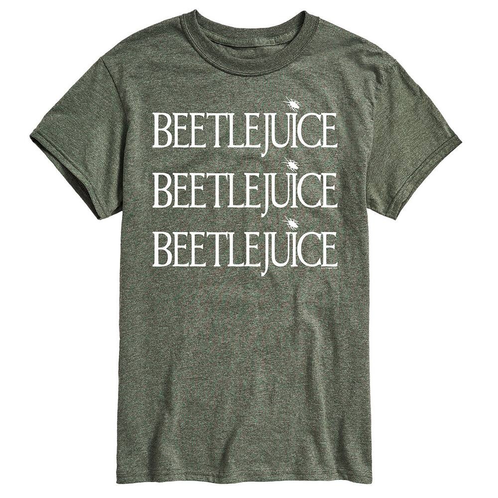 

Мужская футболка Beetlejuice Stacked Licensed Character, зеленый
